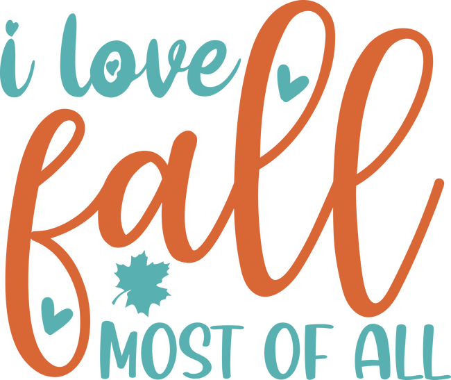 I love fall most of all