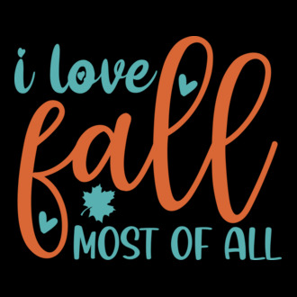 I love fall most of all