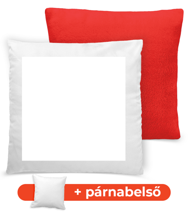 Plüss párnahuzat - párnával póló minta