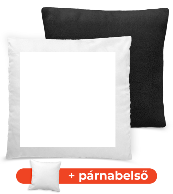 Plüss párnahuzat - párnával póló minta