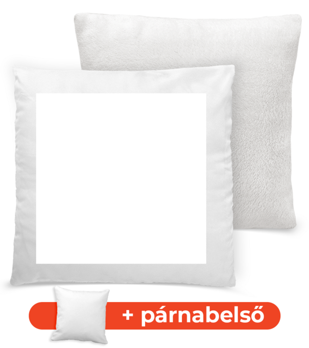 Plüss párnahuzat - párnával póló minta