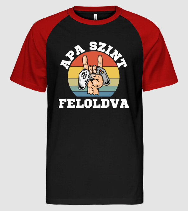  minta fekete/piros pólón
