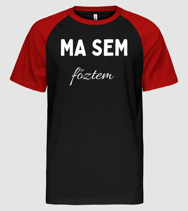  minta fekete/piros pólón
