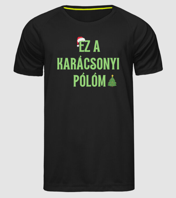  minta fekete pólón
