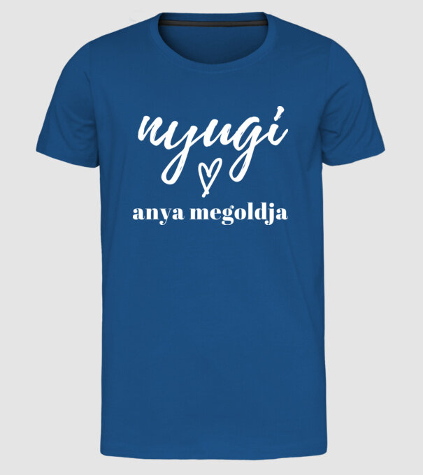 minta királykék pólón