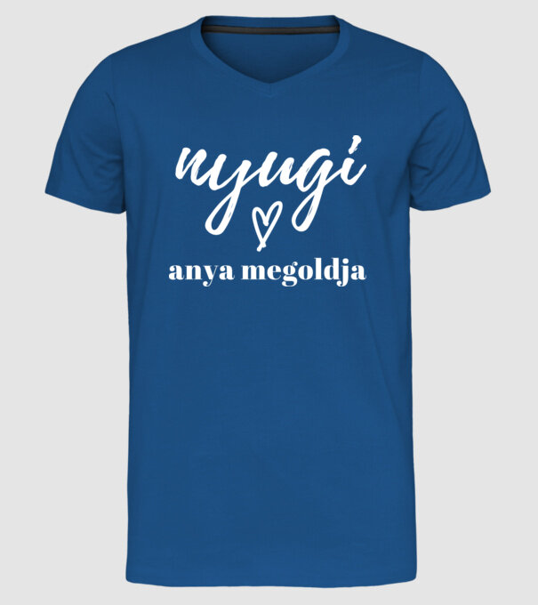  minta királykék pólón