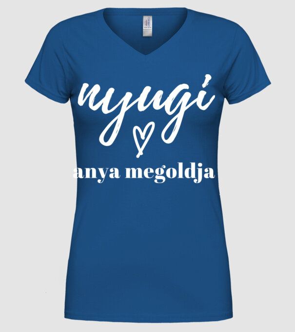  minta királykék pólón