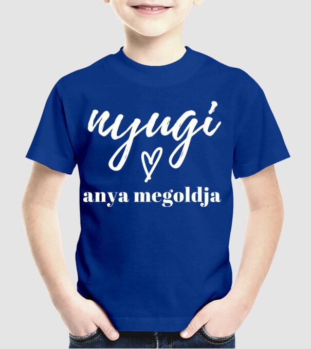  minta királykék pólón