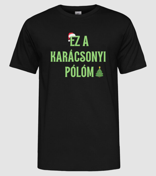  minta fekete pólón
