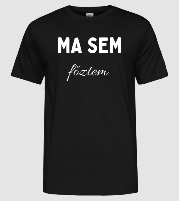  minta fekete pólón