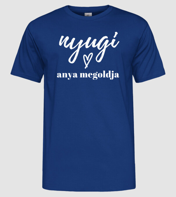  minta királykék pólón