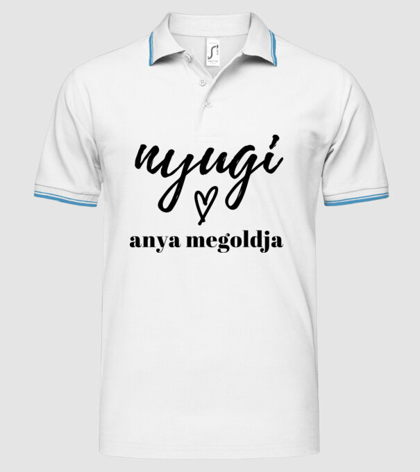  minta fehér pólón