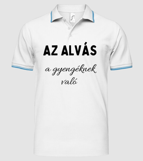  minta fehér pólón
