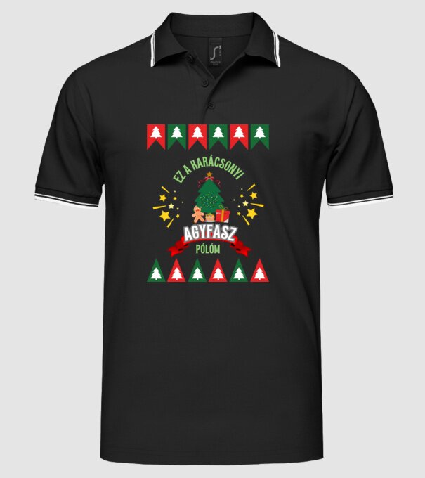  minta fekete pólón
