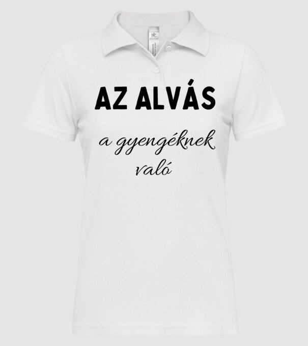  minta fehér pólón
