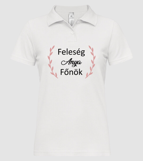  minta fehér pólón