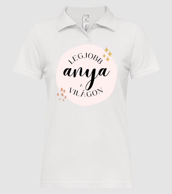  minta fehér pólón