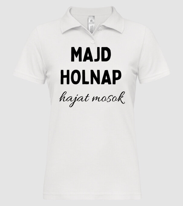  minta fehér pólón