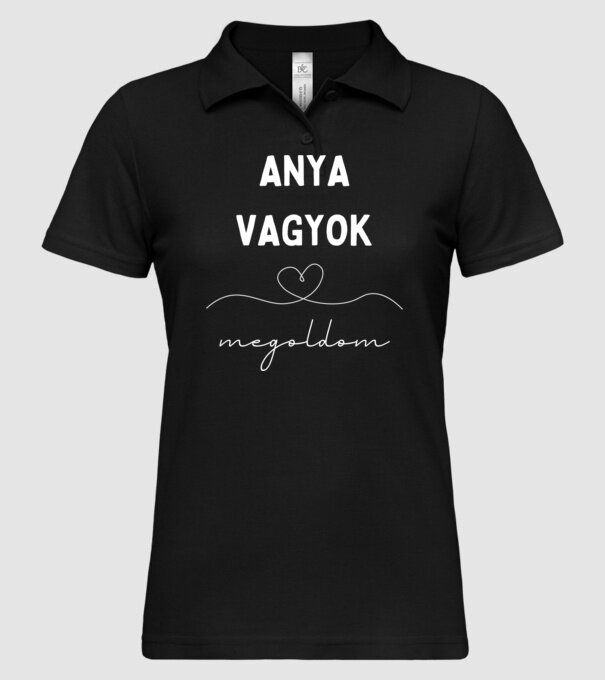  minta fekete pólón