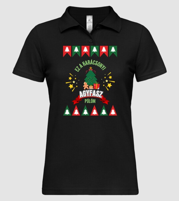  minta fekete pólón