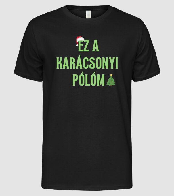  minta fekete pólón