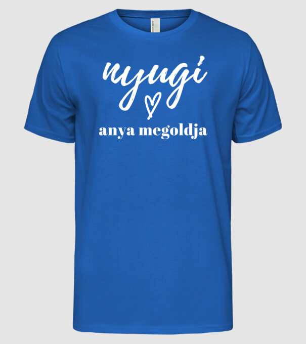  minta királykék pólón