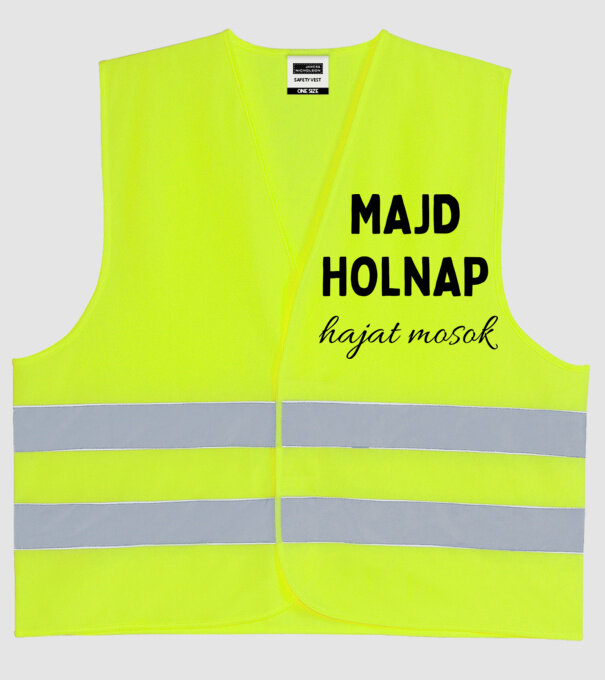  minta neonsárga pólón
