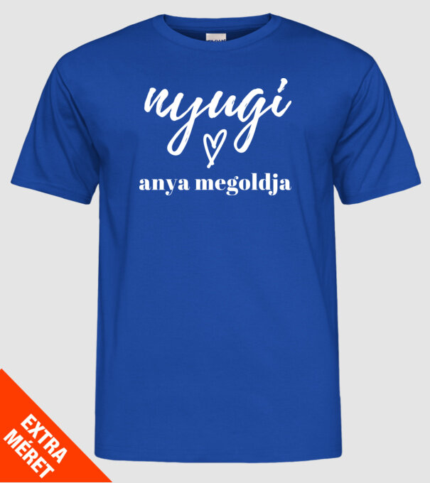  minta királykék pólón