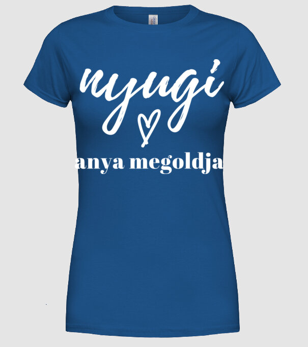  minta királykék pólón