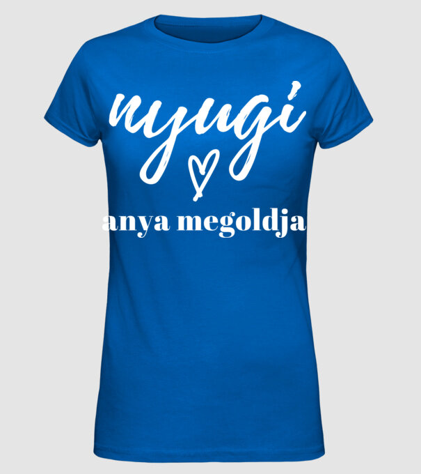  minta királykék pólón