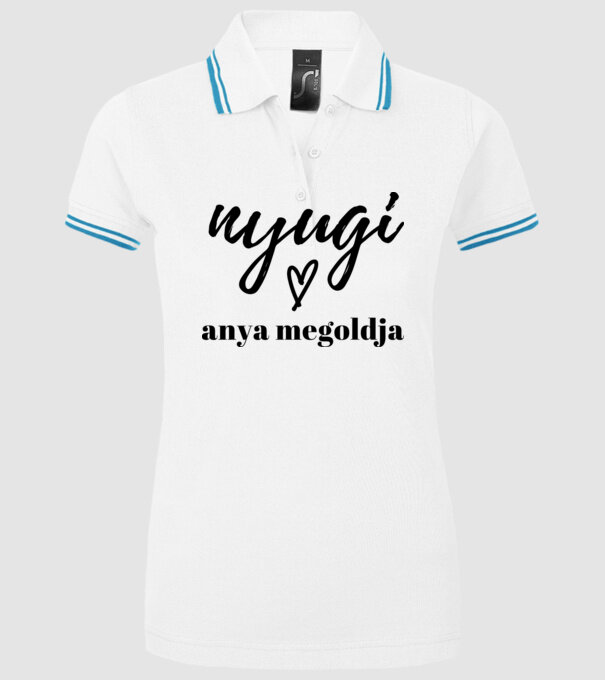  minta fehér pólón