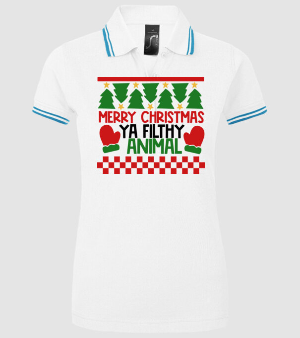  minta fehér pólón