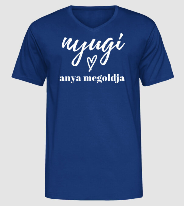  minta királykék pólón