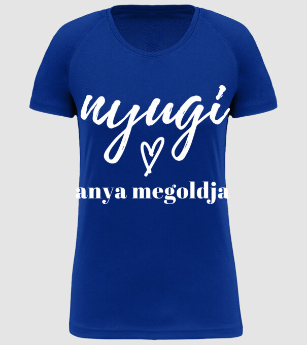  minta királykék pólón