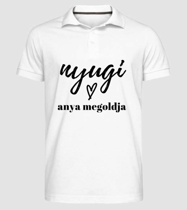  minta fehér pólón