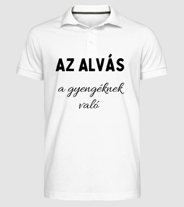  minta fehér pólón