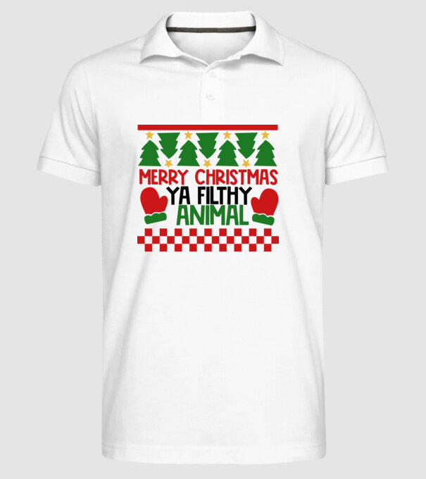 minta fehér pólón