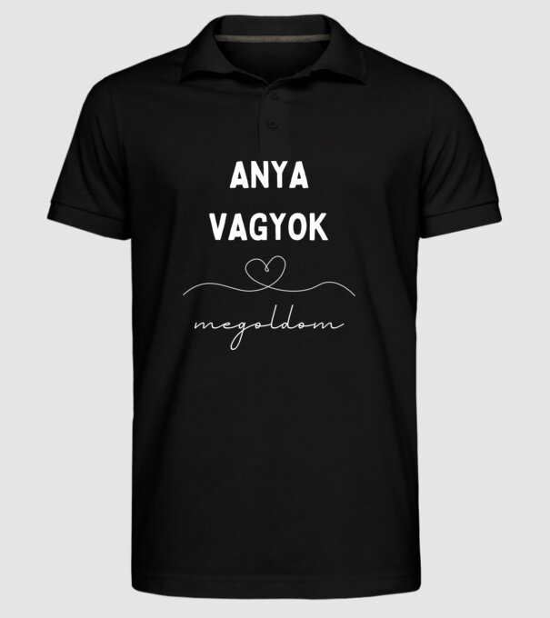  minta fekete pólón