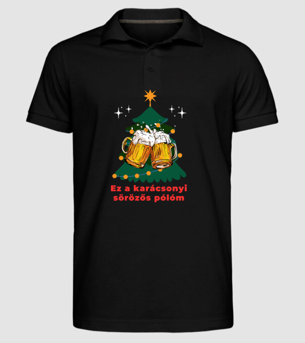  minta fekete pólón