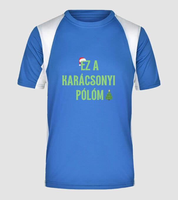  minta királykék pólón