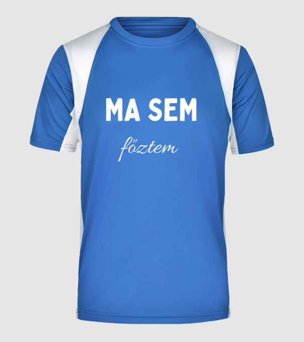  minta királykék pólón