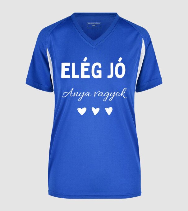  minta királykék pólón
