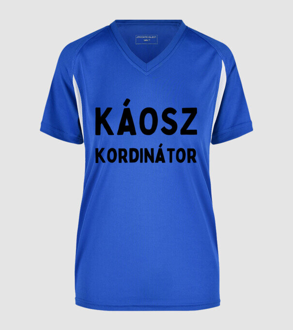  minta királykék pólón