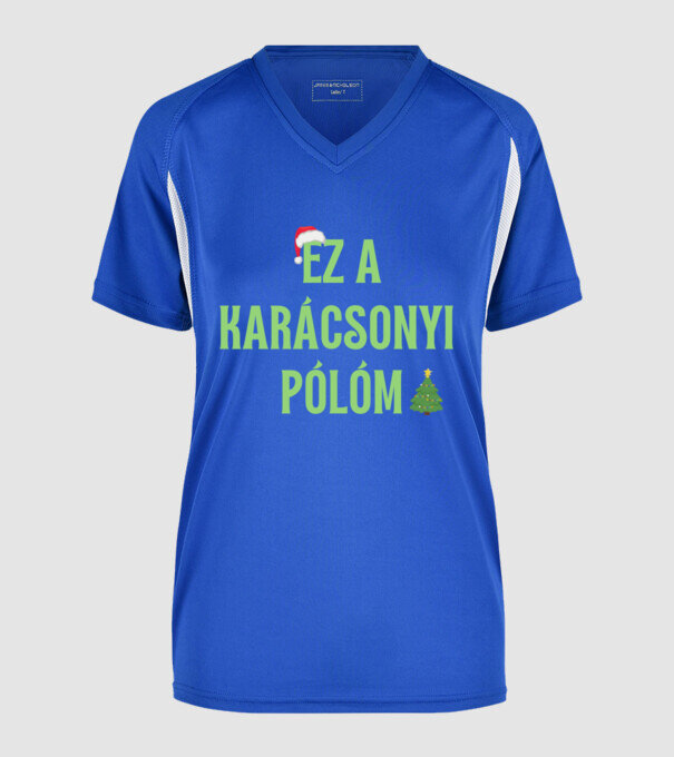  minta királykék pólón