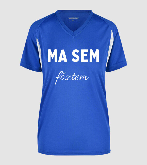  minta királykék pólón